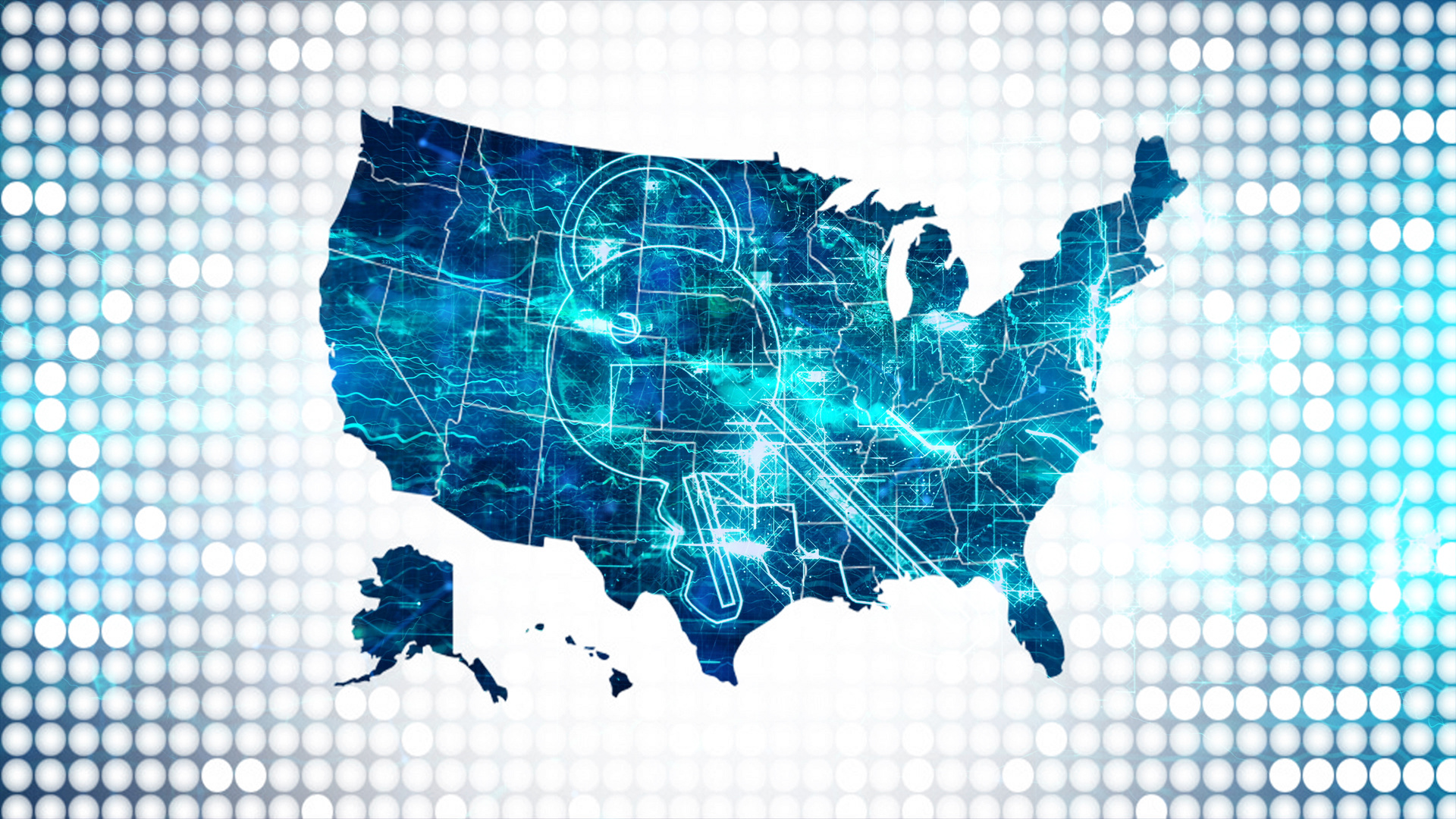 USA digital map